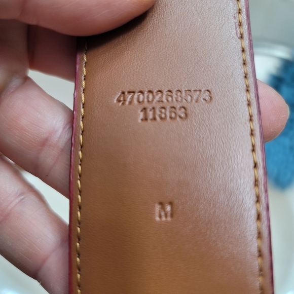 NWOT.  Ralph Lauren Red belt.  Size M.  (407) - Picture 4 of 9
